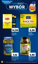 Gazetka promocyjna Lidl - GAZETKA - Gazetka - ważna od 30.11 do 30.11.2022 - strona 10 - produkty: Torebka, Krakus, Ser, Ogórki konserwowe, Herbata czarna, Chrupki, Lack, Lipton, Herbata