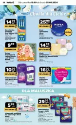 Gazetka promocyjna Netto - Gazetka - ważna od 25.09 do 25.09.2024 - strona 6 - produkty: Pampers, Majtki, Szczoteczka do zębów, Perfum, Krem uniwersalny, Chusteczki, Carefree, Dzieci, Pieluchomajtki, Wkładki, Obraz, Antyperspirant, Kindii, Nivea, Szczoteczka