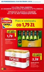 Gazetka promocyjna Lidl - GAZETKA - Gazetka - ważna od 20.10 do 20.10.2021 - strona 40 - produkty: Piwo, NBA, Tyskie