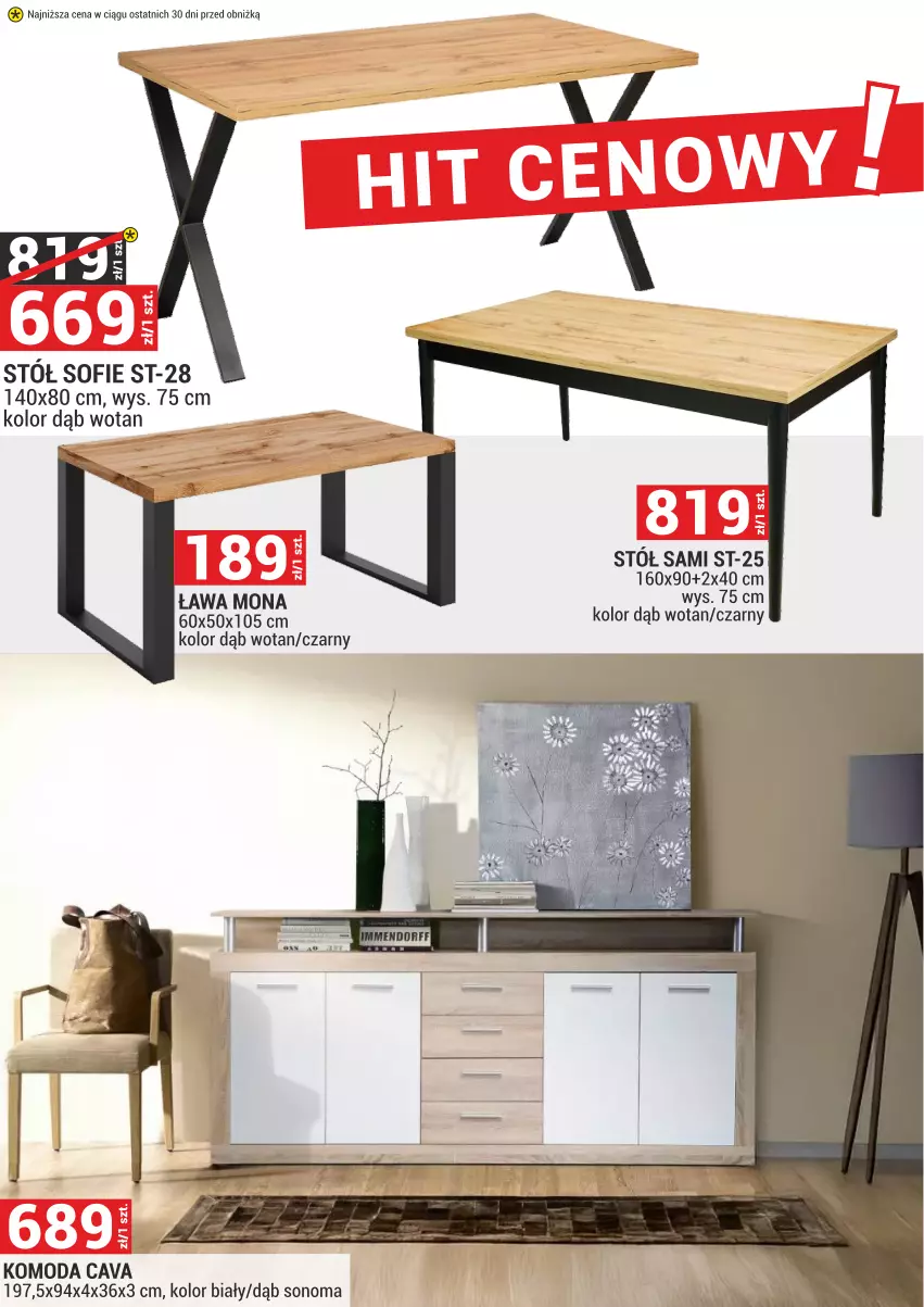 Gazetka promocyjna Merkury Market - ważna 02.05 do 31.05.2025 - strona 21 - produkty: Komoda, Moda, Stół