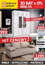 Gazetka promocyjna Merkury Market - Gazetka - ważna od 31.05 do 31.05.2025 - strona 1 - produkty: Pościel, Bell, Pojemnik, Materac, Tera, Szafa, Kanapa, Fa