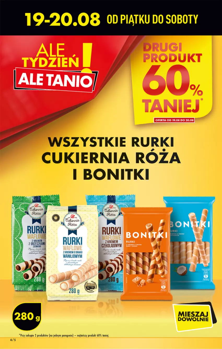 Gazetka promocyjna Biedronka - W tym tygodniu - ważna 18.08 do 24.08.2022 - strona 4 - produkty: Bonitki, Cukier, Rurki