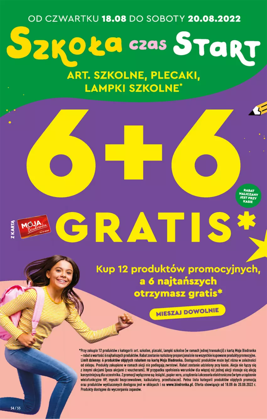 Gazetka promocyjna Biedronka - W tym tygodniu - ważna 18.08 do 24.08.2022 - strona 54 - produkty: Gra, HP, Mysz, Papier, Plecak, Por, Rama, Tran, Urządzenie wielofunkcyjne