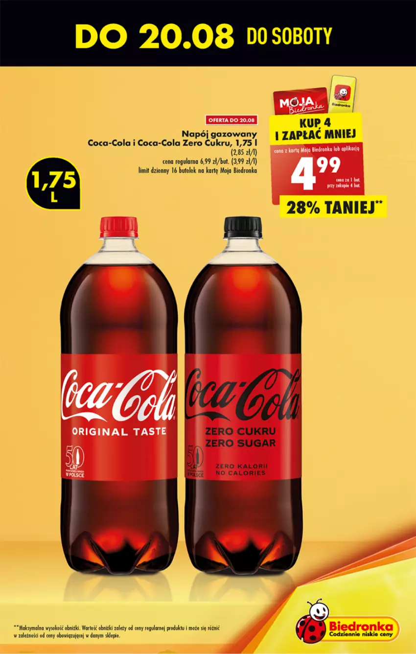 Gazetka promocyjna Biedronka - W tym tygodniu - ważna 18.08 do 24.08.2022 - strona 7 - produkty: Coca-Cola, Napój, Napój gazowany, Sok