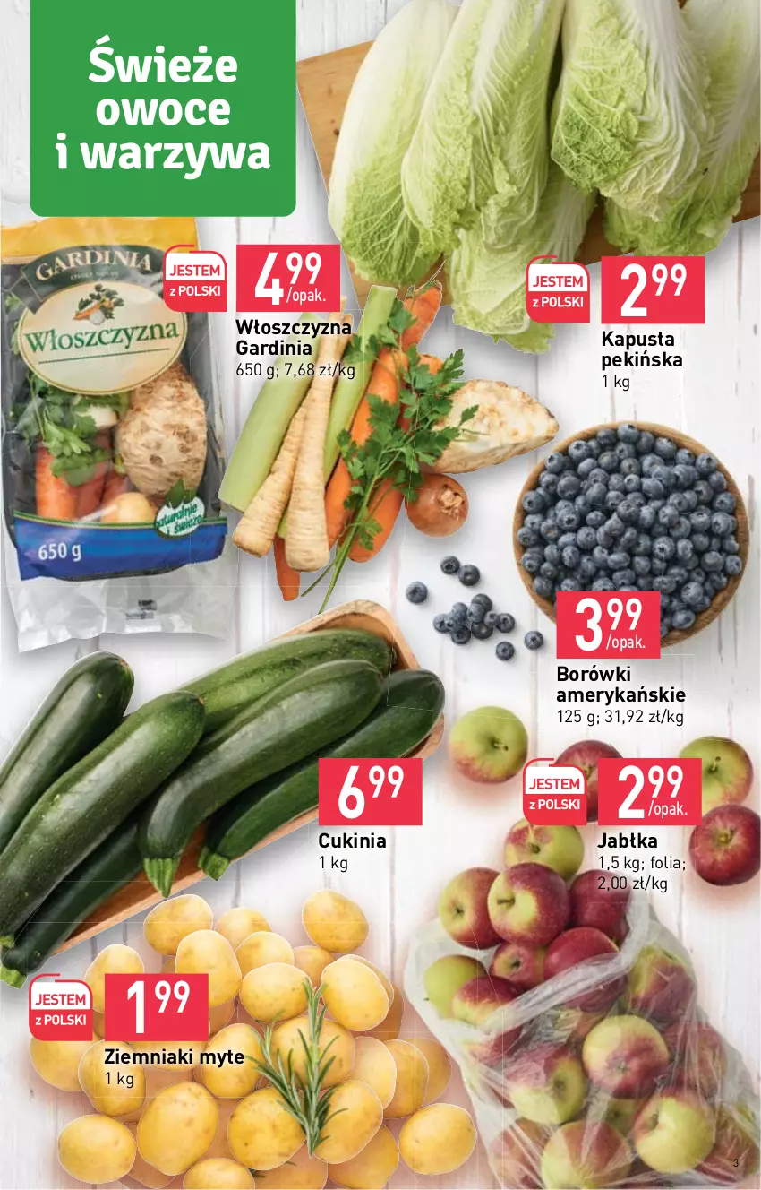 Gazetka promocyjna Stokrotka - Supermarket - ważna 10.11 do 16.11.2022 - strona 3 - produkty: Jabłka, Owoce, Warzywa, Ziemniaki