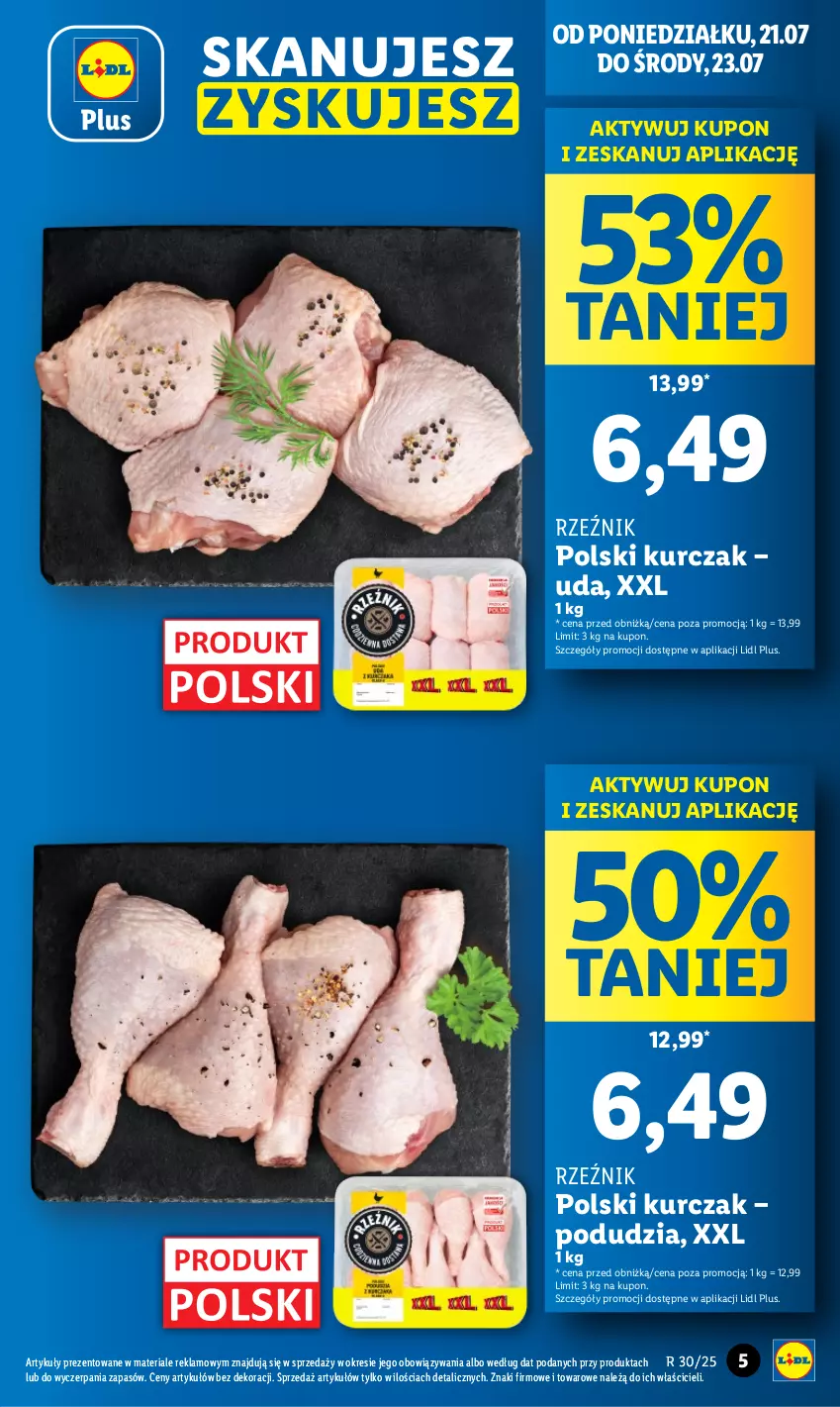 Gazetka promocyjna Lidl - GAZETKA - ważna 21.07 do 23.07.2025 - strona 5 - produkty: Kurczak