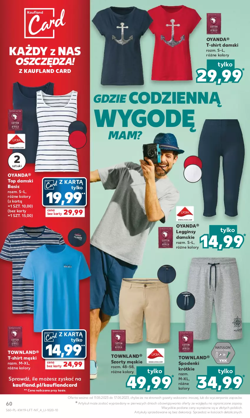 Gazetka promocyjna Kaufland - Gazetka tygodnia - ważna 11.05 do 17.05.2023 - strona 60 - produkty: Gin, Gra, Legginsy, Szorty, T-shirt, Top