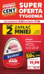 Gazetka promocyjna Kaufland - Gazetka tygodnia - Gazetka - ważna od 17.05 do 17.05.2023 - strona 4 - produkty: Krakus, Ser, Szynka konserwowa, Szynka, Gala
