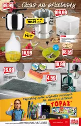 Gazetka promocyjna Topaz - Gazetka - Gazetka - ważna od 25.08 do 25.08.2021 - strona 19 - produkty: Top, Sok, Dywanik łazienkowy, Dywanik, Szczotka, Szufelka, Dywan
