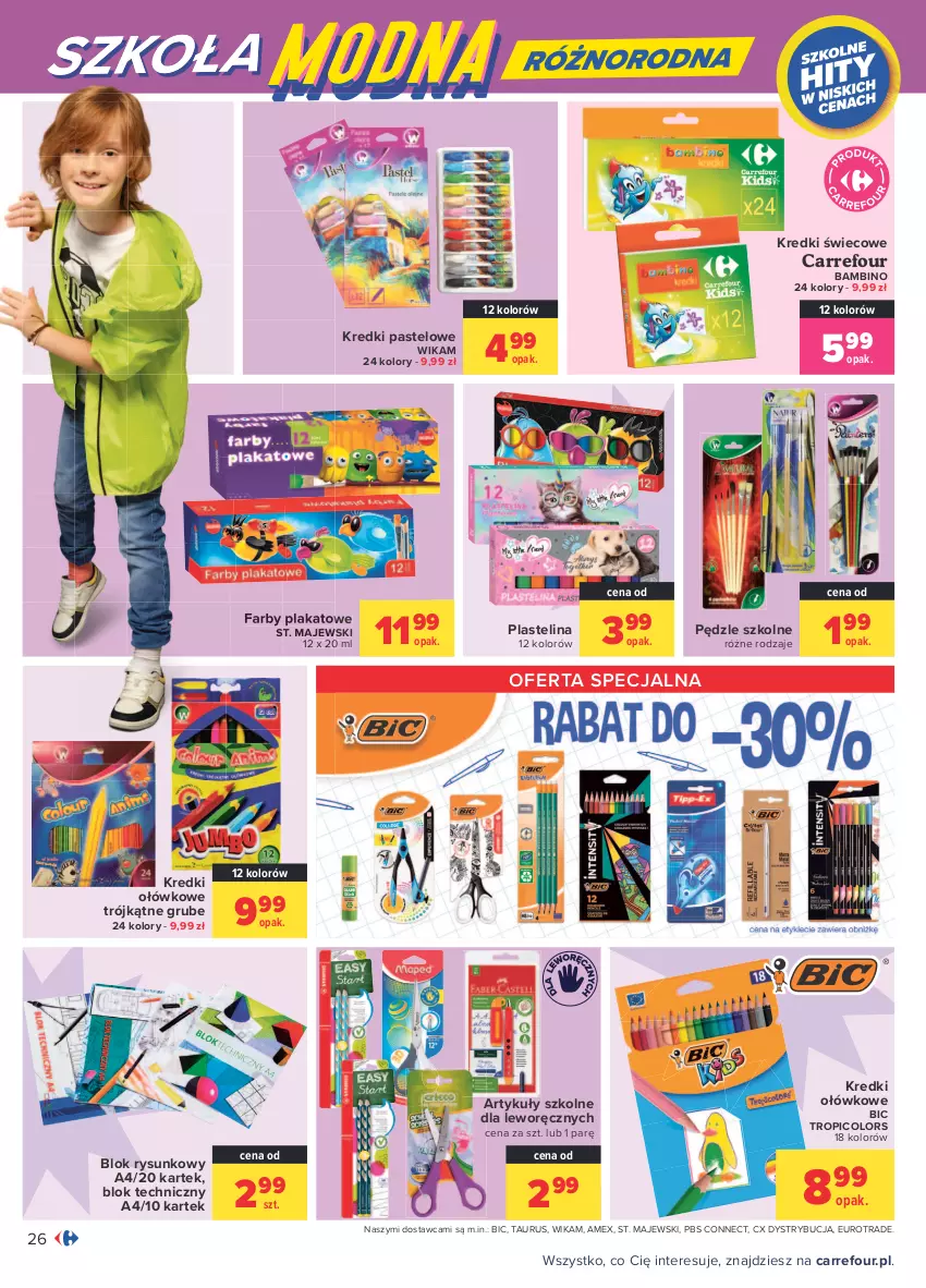 Gazetka promocyjna Carrefour - Gazetka Carrefour - ważna 23.08 do 04.09.2021 - strona 26 - produkty: BIC, Fa, Plastelina