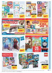 Gazetka promocyjna Carrefour - Gazetka Carrefour - Gazetka - ważna od 04.09 do 04.09.2021 - strona 29 - produkty: Frozen, Ser, Gra, Książka, LEGO, Hasbro, Klocki, Lalka, LEGO Duplo, Monopoly, Monte