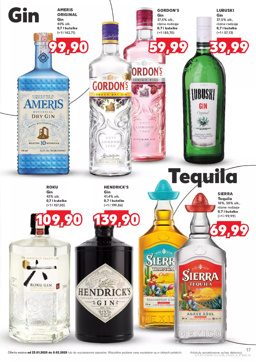 Gazetka promocyjna Kaufland - Barek Kauflandu - ważna 23.01 do 05.02.2025 - strona 17 - produkty: Gin, HP, Tequila