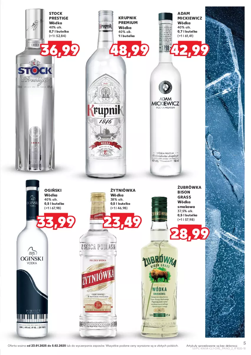 Gazetka promocyjna Kaufland - Barek Kauflandu - ważna 23.01 do 05.02.2025 - strona 5 - produkty: Gra, Krupnik, Ogiński, Stock, Wódka