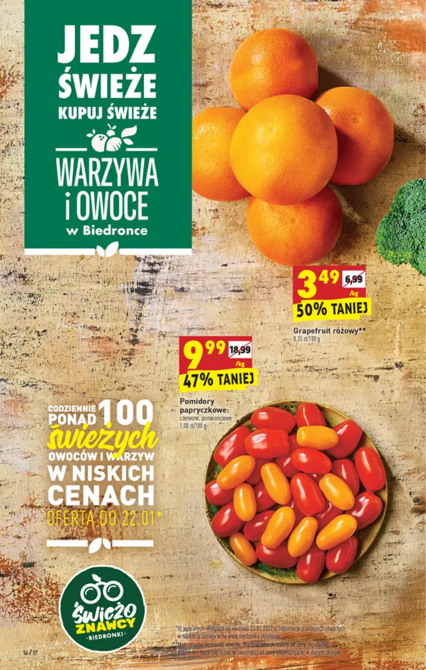 Gazetka promocyjna Biedronka - ważna 19.01 do 01.02.2022 - strona 16 - produkty: Gra, Ocet, Owoce, Warzywa, Warzywa i owoce
