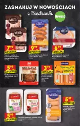 Gazetka promocyjna Biedronka - Gazetka - ważna od 01.02 do 01.02.2022 - strona 29 - produkty: Piec, Kurczak, Cheddar, Sok, Ser, Sokołów, Parówki, Parówki z szynki, Pasztet, Serdelki, Szynka, Tarczyński, Basia, Kiełbasa, Kiełbasa śląska, Fa