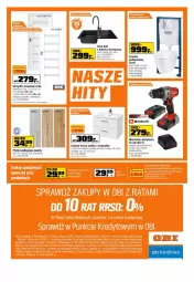 Gazetka promocyjna Obi - Gazetka OBI - Gazetka - ważna od 18.01 do 18.01.2022 - strona 8 - produkty: Sos, Ser, Zlew, Uchwyty, Tarka, Szafka, Wkręt, Mule, Wkrętarka, Umywalka, Drzwi