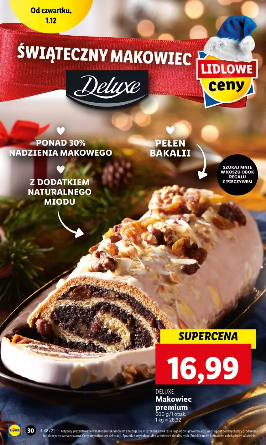 Gazetka promocyjna Lidl - GAZETKA - ważna 01.12 do 03.12.2022 - strona 30 - produkty: Kosz, Makowiec, Regał