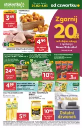 Gazetka promocyjna Stokrotka - Supermarket - Gazetka - ważna od 04.03 do 04.03.2026 - strona 1 - produkty: Kurczak, Majonez, Warzywa, Frosta, Kawa rozpuszczalna, Jaja, Winiary, Kawa, Pomarańcze, Tarczyński, Optima, Owoce, Kabanos, Piekarnik, Jacobs, Olej, Mięso