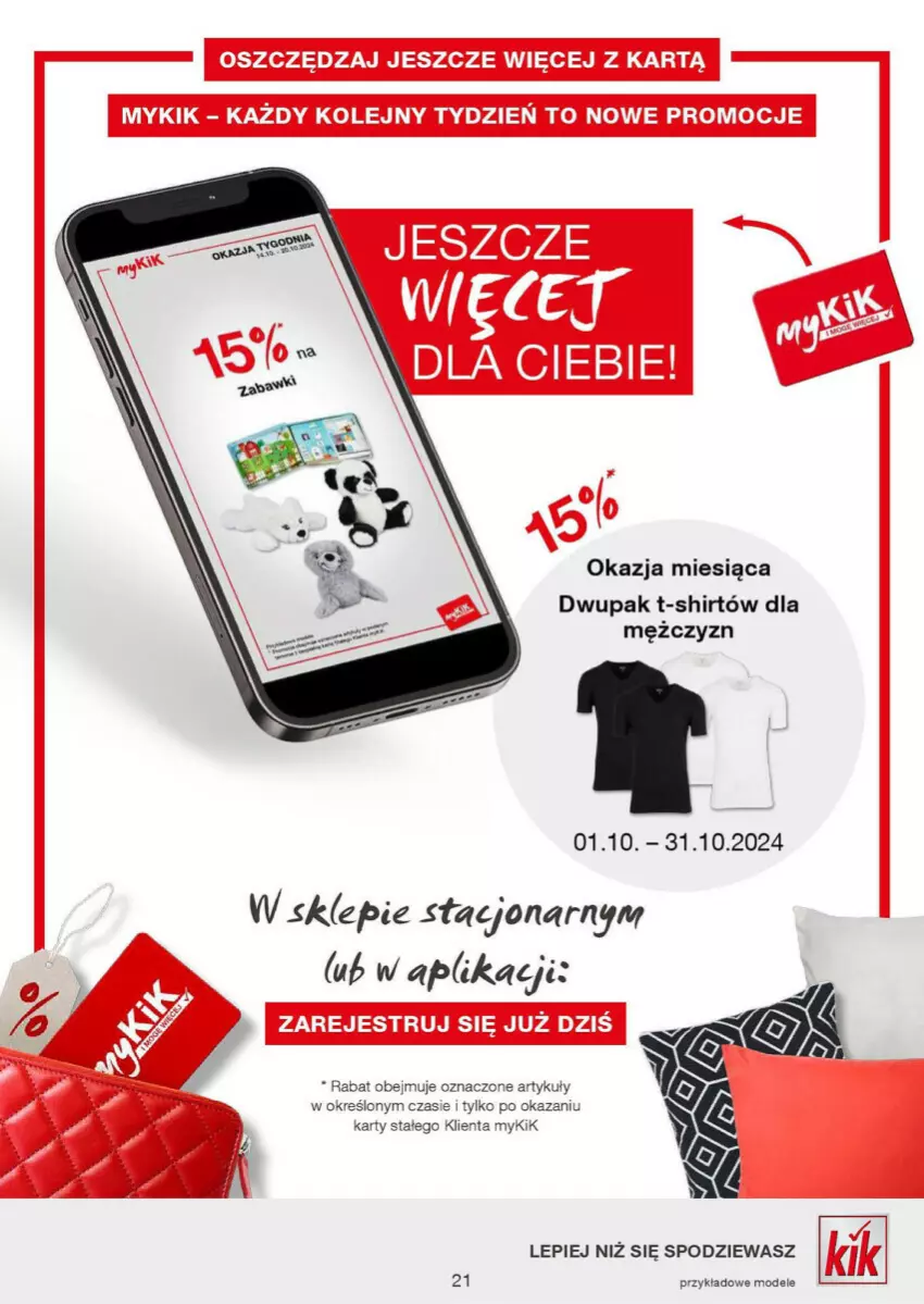 Gazetka promocyjna Kik - ważna 14.10 do 20.10.2024 - strona 14 - produkty: T-shirt