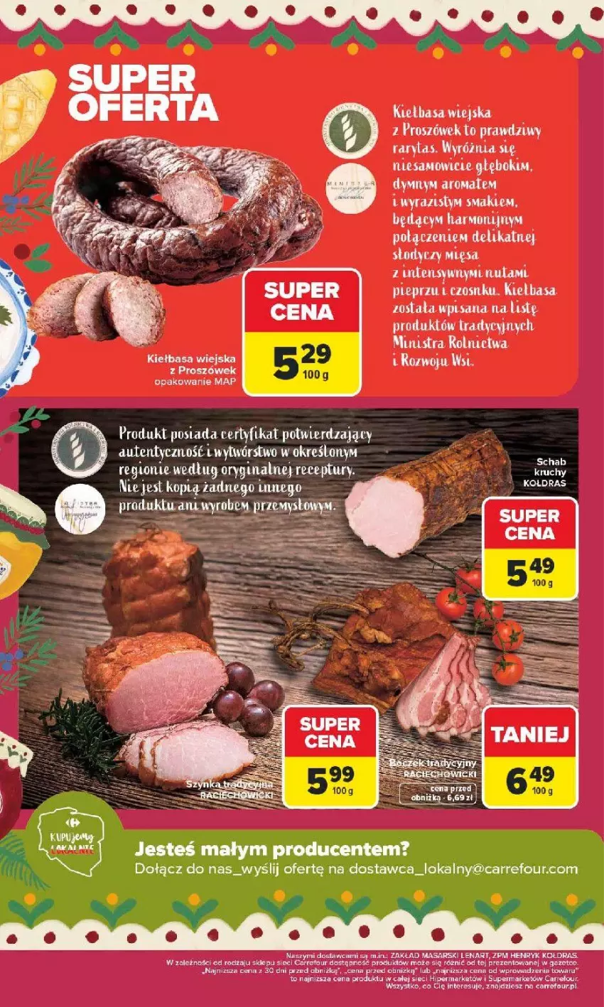 Gazetka promocyjna Carrefour - Gazetka Górskie specjały - ważna 19.01 do 31.01.2026 - strona 2 - produkty: Kiełbasa, Kiełbasa wiejska, Kołdra, O nas, Pieprz