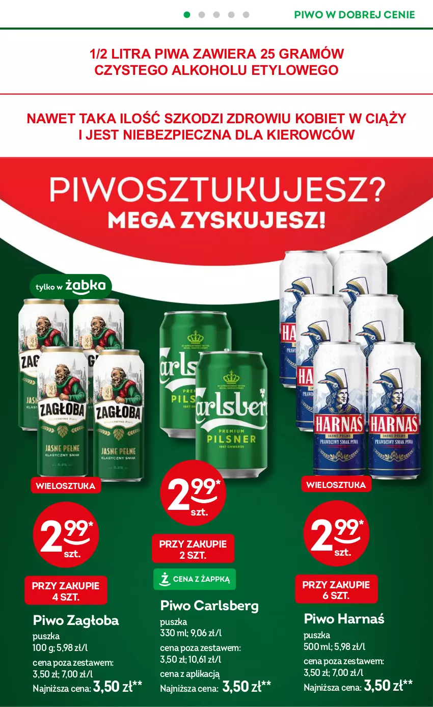 Gazetka promocyjna Żabka - ważna 23.10 do 05.11.2024 - strona 22 - produkty: Carlsberg, Gra, Piec, Piwa, Piwo