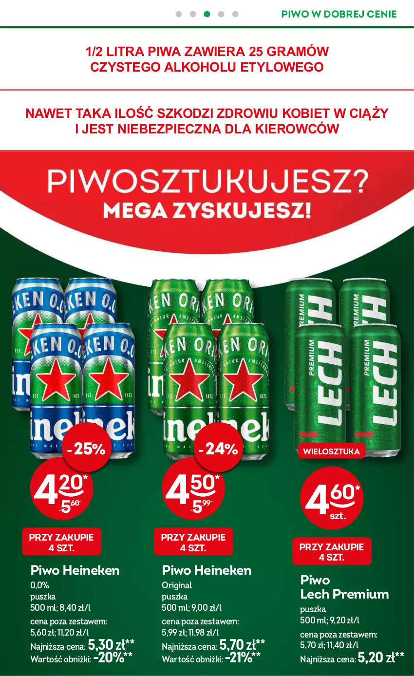 Gazetka promocyjna Żabka - ważna 23.10 do 05.11.2024 - strona 24 - produkty: Gin, Gra, Heineken, Lech Premium, Piec, Piwa, Piwo