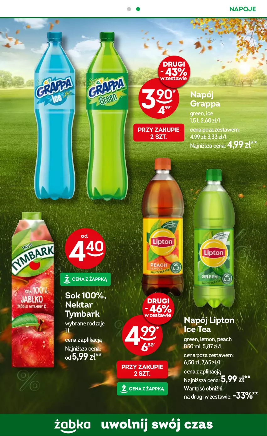 Gazetka promocyjna Żabka - ważna 23.10 do 05.11.2024 - strona 27 - produkty: Gra, Grappa, Ice tea, Lipton, Napój, Napoje, Nektar, Sok, Tymbark