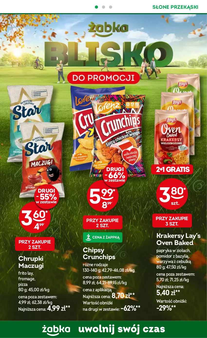 Gazetka promocyjna Żabka - ważna 23.10 do 05.11.2024 - strona 28 - produkty: Bazyl, Chipsy, Chrupki, Crunchips, Gra, Krakersy, Papryka, Pizza, Warzywa