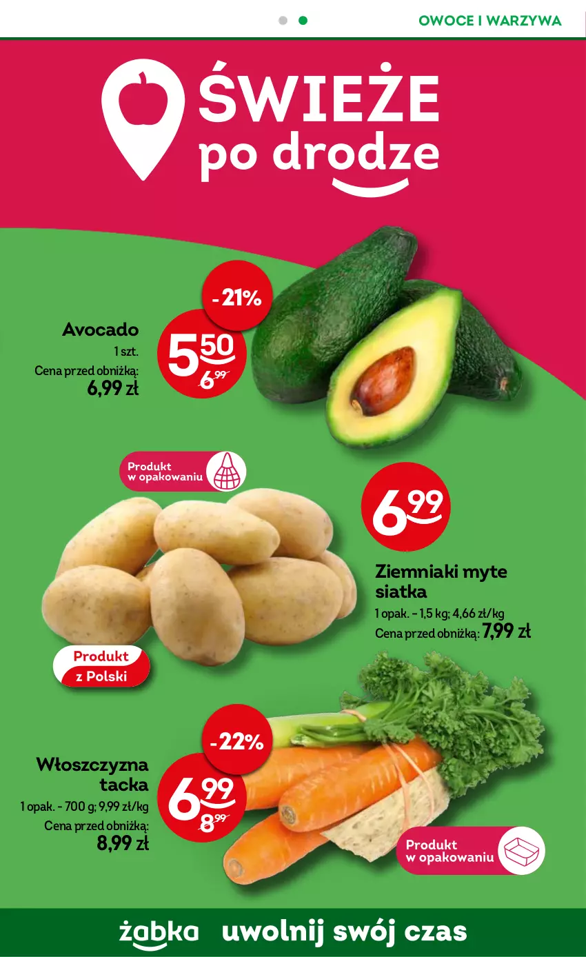 Gazetka promocyjna Żabka - ważna 23.10 do 05.11.2024 - strona 35 - produkty: Avocado, Owoce, Siatka, Warzywa, Ziemniaki