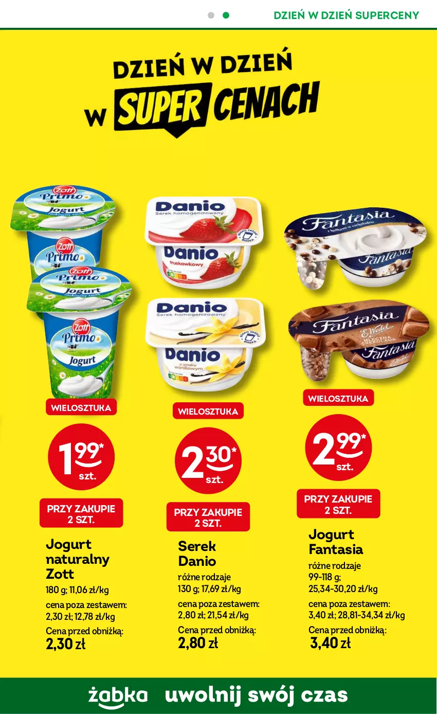 Gazetka promocyjna Żabka - ważna 23.10 do 05.11.2024 - strona 39 - produkty: Danio, Fa, Fanta, Jogurt, Jogurt naturalny, Ser, Serek, Zott