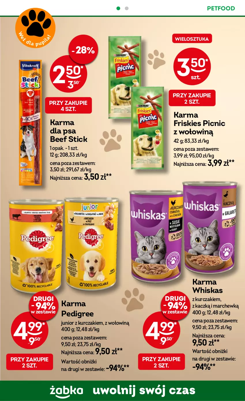 Gazetka promocyjna Żabka - ważna 23.10 do 05.11.2024 - strona 64 - produkty: Friskies, Kurczak, Pedigree, Whiskas