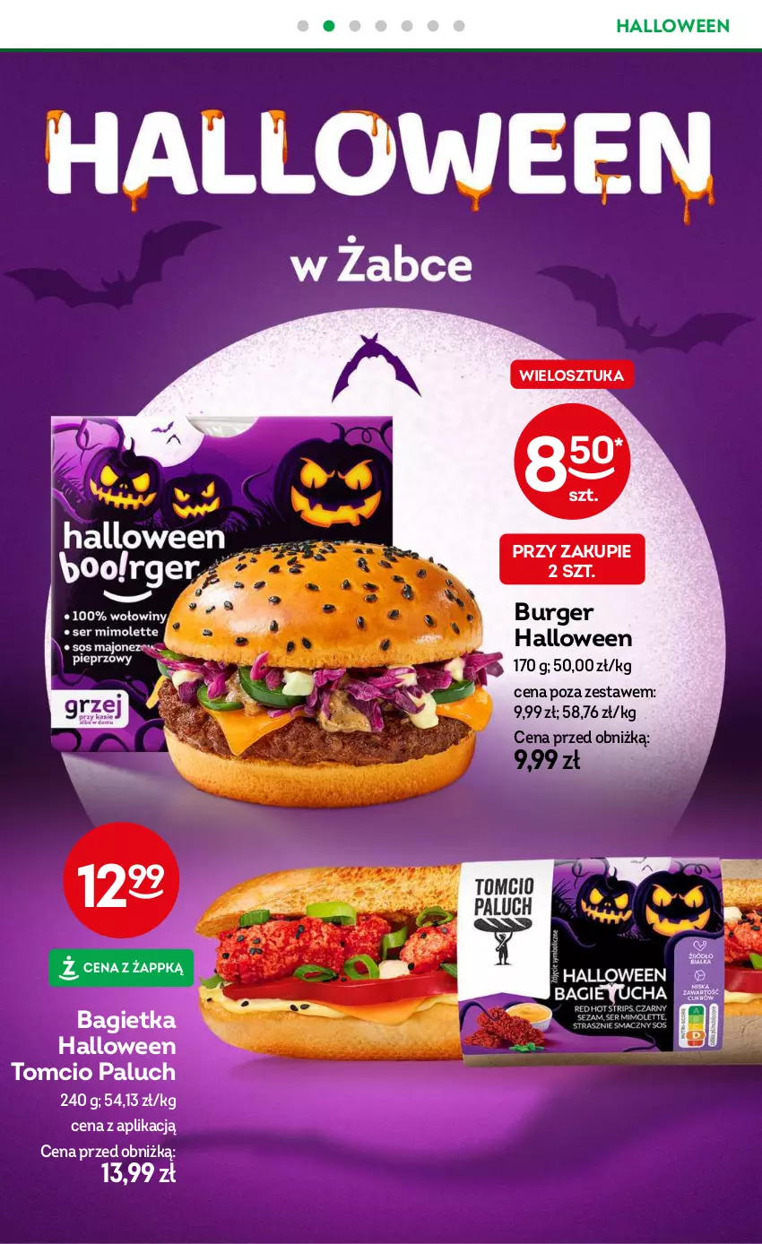 Gazetka promocyjna Żabka - ważna 23.10 do 05.11.2024 - strona 9 - produkty: Bagietka, Burger