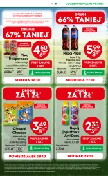 Gazetka promocyjna Żabka - Gazetka - ważna od 05.11 do 05.11.2024 - strona 3 - produkty: Piwa, Piwo, Piec, Cheetos, Sok, Gra, Jogurt, Mirinda, Chrupki, Taca, Napój jogurtowy, Desperados, Pepsi, Napój