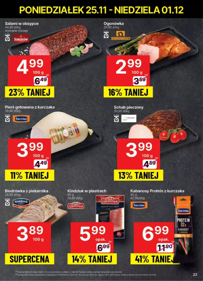 Gazetka promocyjna Delikatesy Centrum - ważna 25.11 do 01.12.2024 - strona 16 - produkty: Kabanos, Kindziuk, Kurczak, Ogonówka, Piec, Piekarnik, Rum, Salami, Schab pieczony