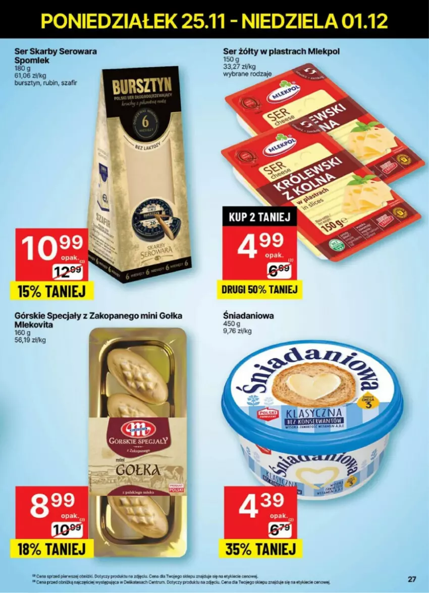 Gazetka promocyjna Delikatesy Centrum - ważna 25.11 do 01.12.2024 - strona 20 - produkty: Bursztyn, Danio, Rubin, Rum, Ser