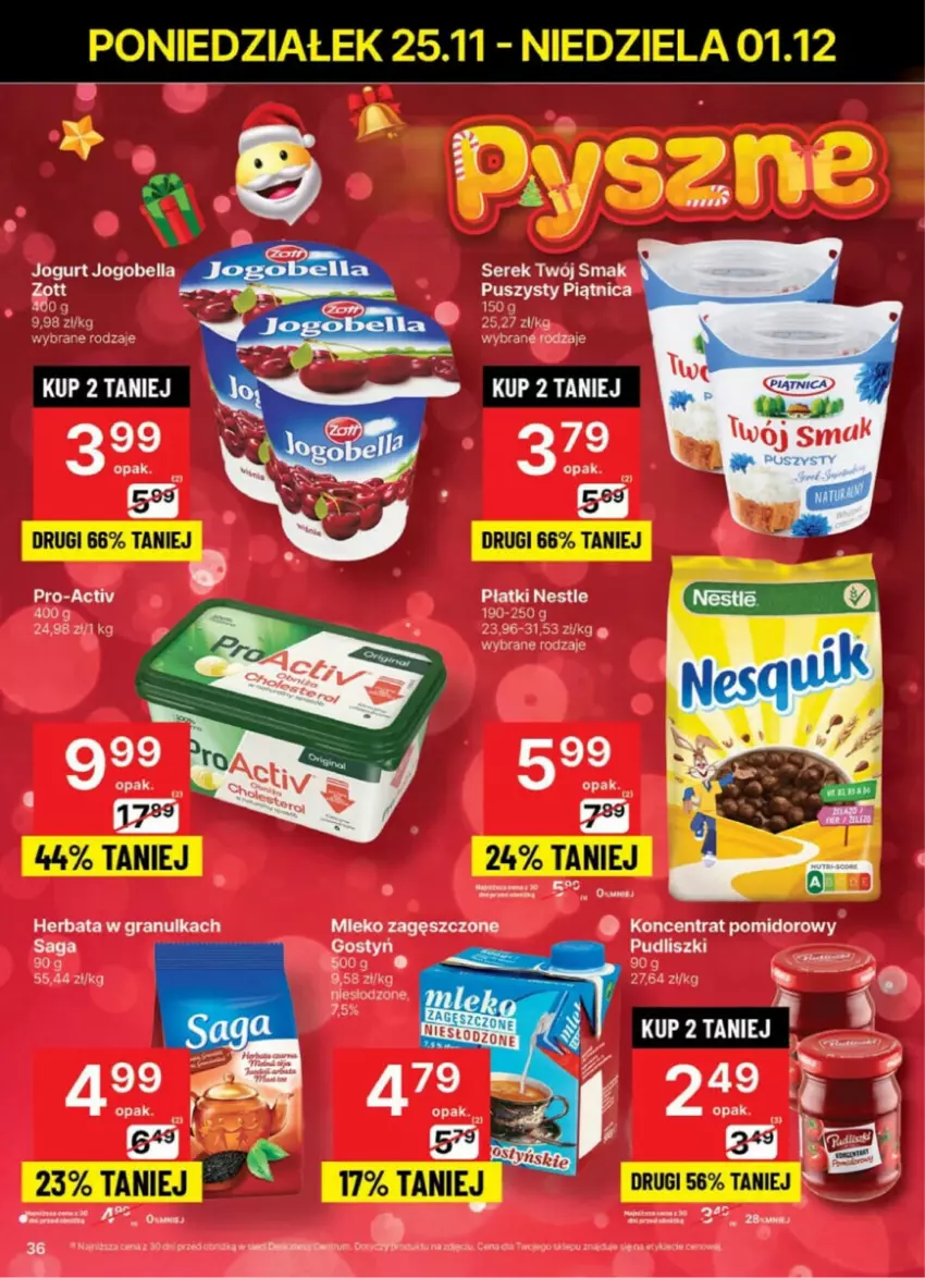 Gazetka promocyjna Delikatesy Centrum - ważna 25.11 do 01.12.2024 - strona 30 - produkty: Bell, Bella, Fa, Jogobella, Jogurt, Koncentrat pomidorowy, Piątnica, Ser, Serek, Twój Smak, Zott