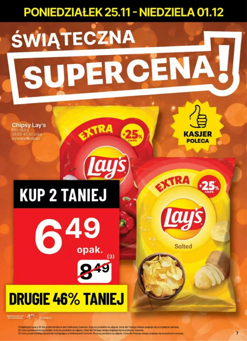 Gazetka promocyjna Delikatesy Centrum - ważna 25.11 do 01.12.2024 - strona 42 - produkty: Chipsy