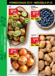 Gazetka promocyjna Delikatesy Centrum - Gazetka - ważna od 01.12 do 01.12.2024 - strona 6 - produkty: Cebula, Warzywa, Rum, Borówka, Borówka amerykańska, Warzywa i owoce, Ziemniaki, Owoce