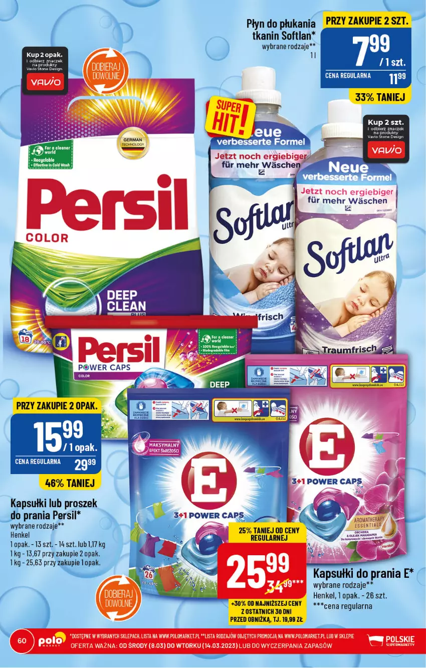 Gazetka promocyjna PoloMarket - Gazetka pomocyjna - ważna 08.03 do 14.03.2023 - strona 60 - produkty: Fa, Persil, Płyn do płukania, Ser