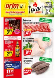 Gazetka promocyjna Prim Market - Gazetka - ważna od 18.06 do 18.06.2025 - strona 1 - produkty: Kurczak, Gry, Gra, Papier, Pekpol, Tatra, Lody, Skrzydełka z kurczaka, Mola, Kaszanka, Kasza