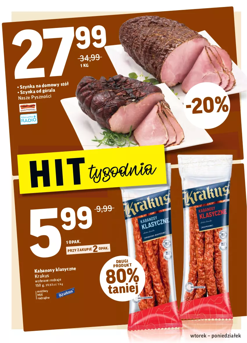 Gazetka promocyjna Intermarche - Gazetka promocyjna - ważna 09.11 do 15.11.2021 - strona 14 - produkty: Kabanos, Stół