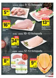 Gazetka promocyjna Intermarche - Gazetka promocyjna - Gazetka - ważna od 15.11 do 15.11.2021 - strona 13 - produkty: Kurczak, Top, Stek, Filet z piersi indyka, Tusz, Kotlet, Boczek, Podudzie z kurczaka, Boczek wieprzowy