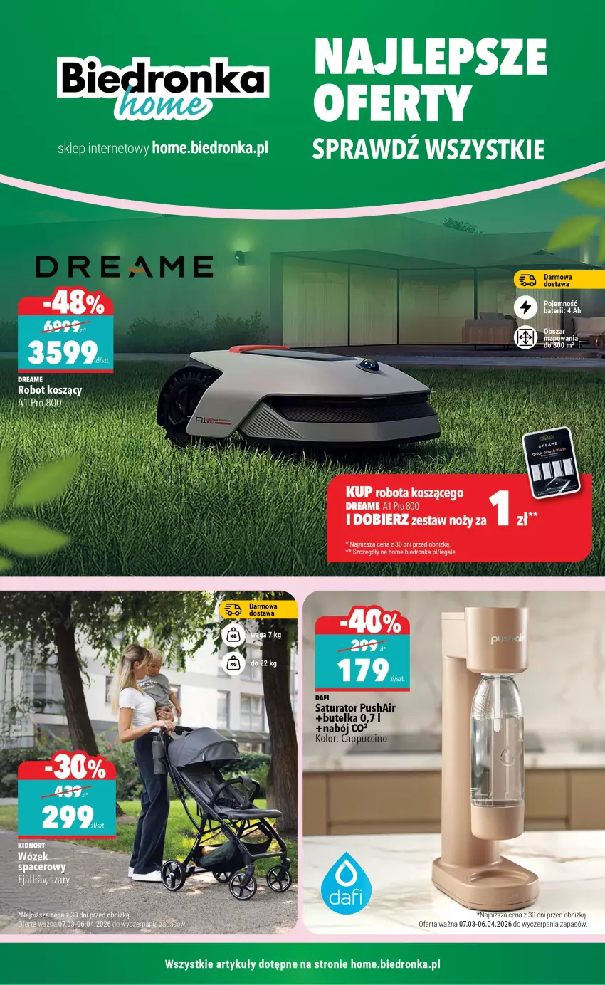 Gazetka promocyjna Biedronka - Home - ważna 14.03 do 21.03.2026 - strona 1 - produkty: Cappuccino, Fa, Kosz, Noż, Robot