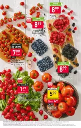 Gazetka promocyjna Stokrotka - Market - Gazetka - ważna od 28.06 do 28.06.2023 - strona 5 - produkty: Warzywa, Jagody, Jeżyny, Maliny, Owoce, Pomidory, Rzodkiewka, Mięso