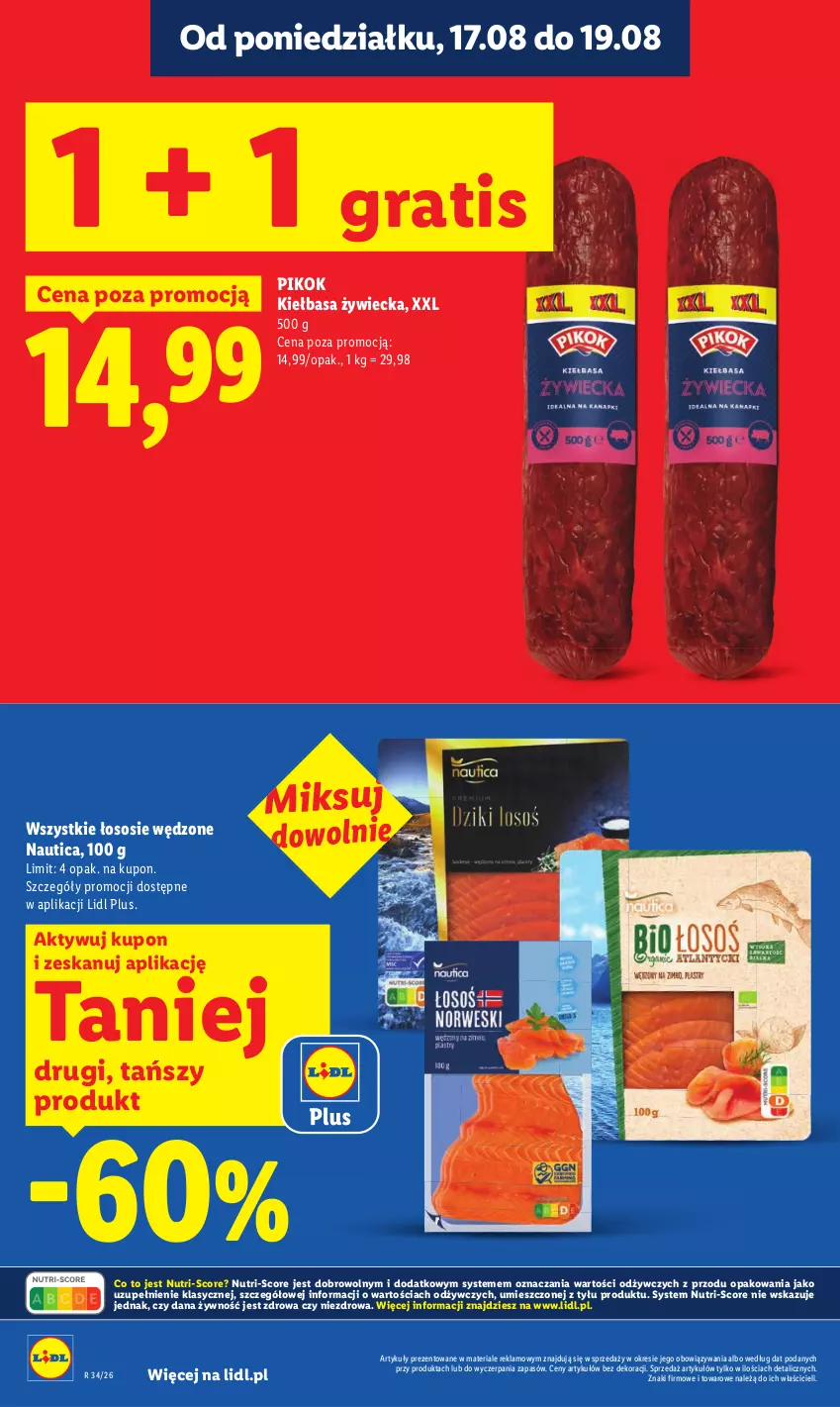 Gazetka promocyjna Lidl - Gazetka ważna od 17.08 do 19.08 - ważna 17.08 do 19.08.2026 - strona 12 - produkty: Gra, Kiełbasa, PIKOK, Sos