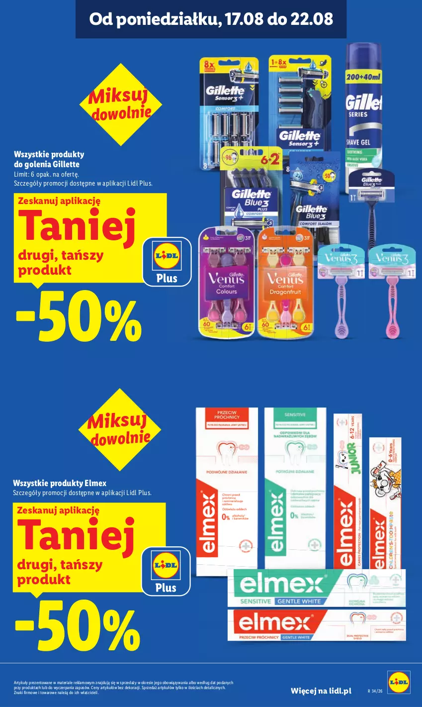 Gazetka promocyjna Lidl - Gazetka ważna od 17.08 do 19.08 - ważna 17.08 do 19.08.2026 - strona 23 - produkty: Elmex, Gillette
