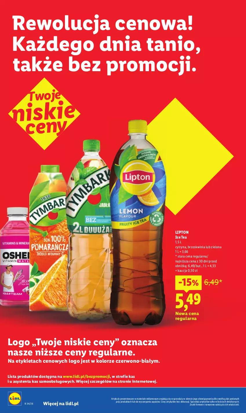 Gazetka promocyjna Lidl - Gazetka ważna od 17.08 do 19.08 - ważna 17.08 do 19.08.2026 - strona 26 - produkty: Ice tea, Lipton