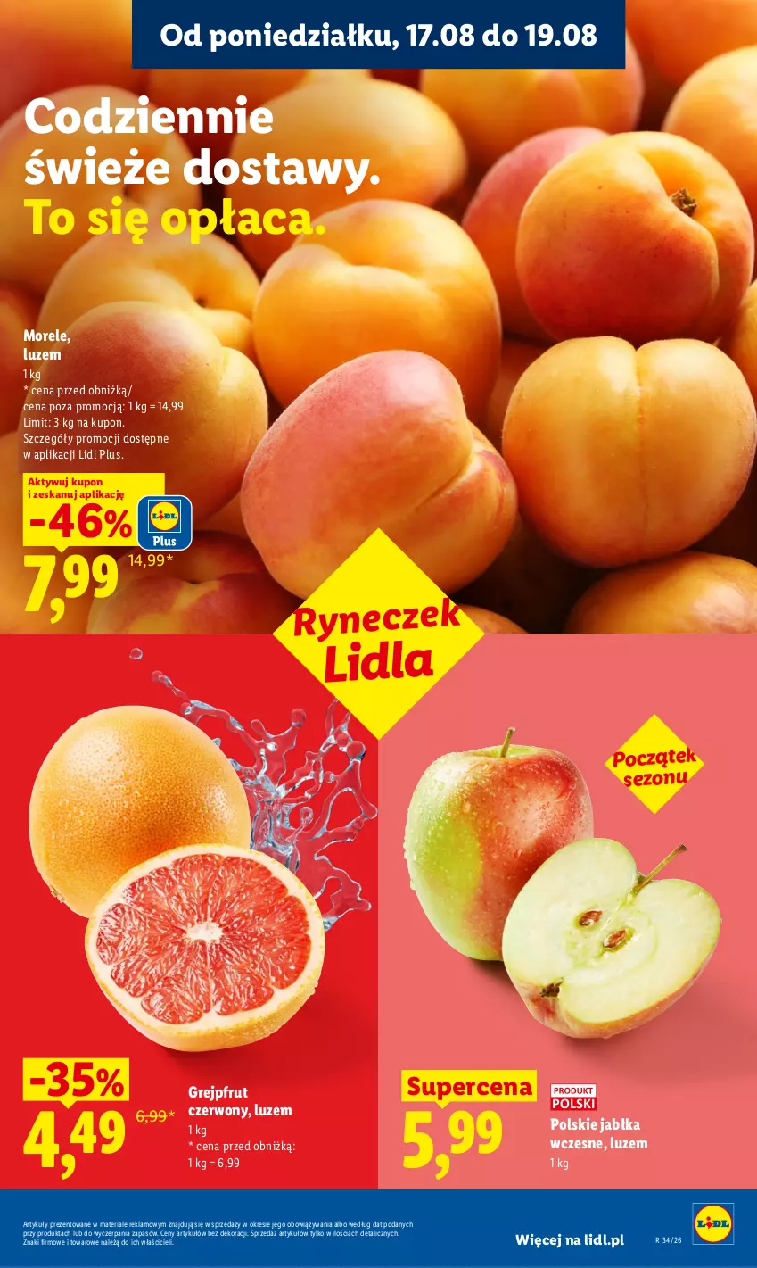 Gazetka promocyjna Lidl - Gazetka ważna od 17.08 do 19.08 - ważna 17.08 do 19.08.2026 - strona 37 - produkty: Grejpfrut, Jabłka