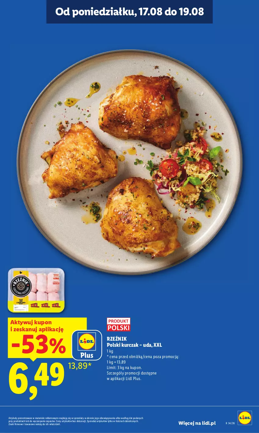 Gazetka promocyjna Lidl - Gazetka ważna od 17.08 do 19.08 - ważna 17.08 do 19.08.2026 - strona 9 - produkty: Kurczak