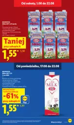 Gazetka promocyjna Lidl - Gazetka ważna od 17.08 do 19.08 - Gazetka - ważna od 19.08 do 19.08.2026 - strona 11 - produkty: Mlekovita, Mleko
